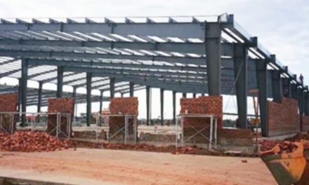 Steel structure construction project Xaythany district