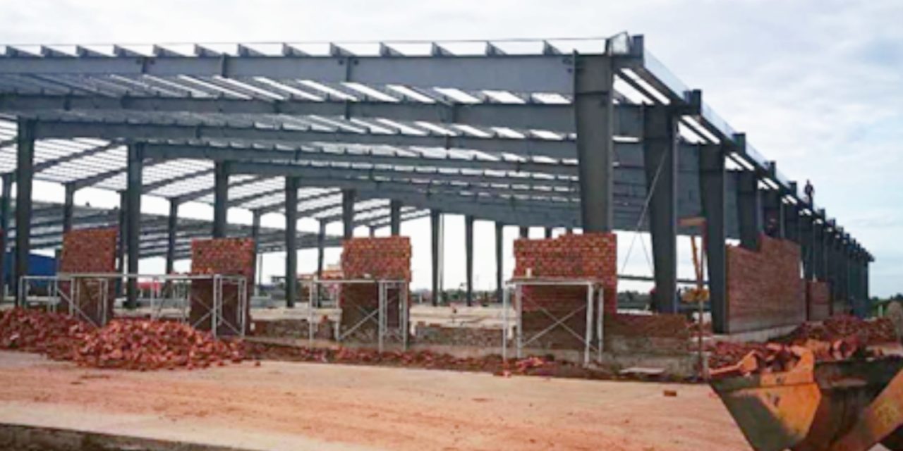 Steel structure construction project Xaythany district