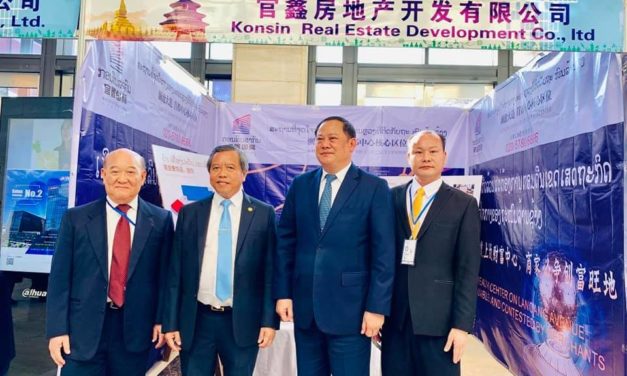 The Deputy Prime Minister of Lao Mr Sonexay Siphandone Visit Konsin Real estate Development Co., Ltd